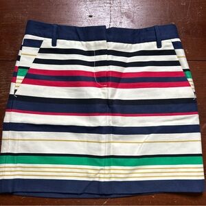 J. Crew Colorful Striped Mini Skirt